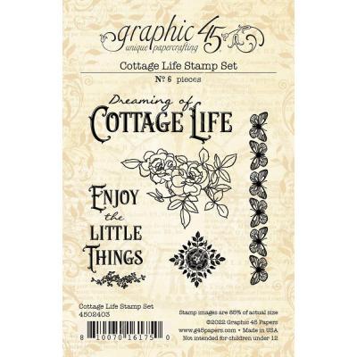 Graphic 45 Cottage Life Clear Stamps - Cottage Life